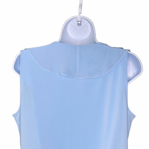 Calvin Klein Surplice Tank Top Light Blue Medium - Picture 4 of 6